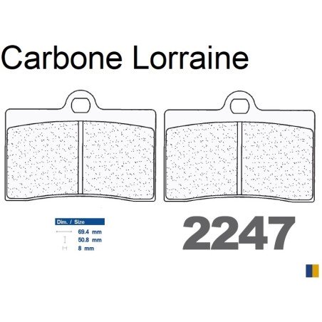 Carbone Lorraine rear brake pads type 2247 RX3