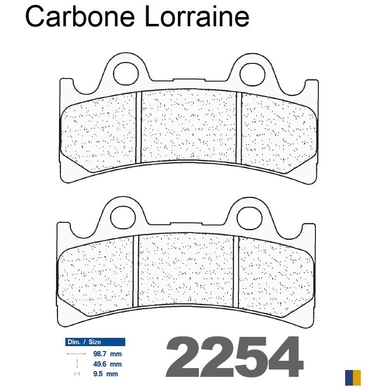 Carbone Lorraine bromsbelägg fram - 2254 XBK5