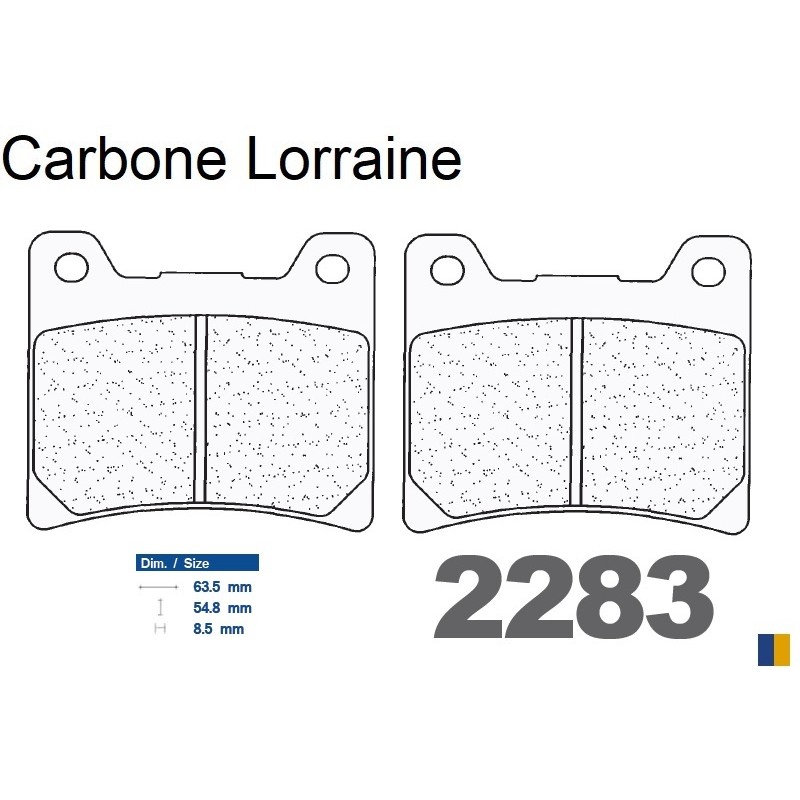 Pastiglie freno anteriore Carbone Lorraine tipo 2283 RX3