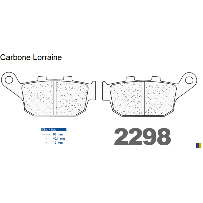 Pastiglie freno anteriore Carbone Lorraine tipo 2298 RX3