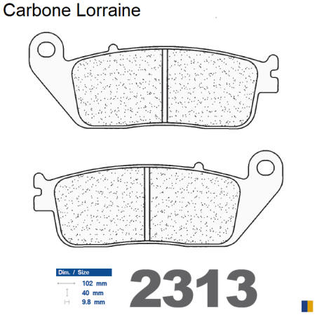 Carbone Lorraine bromsbelägg bak - 2313 RX3