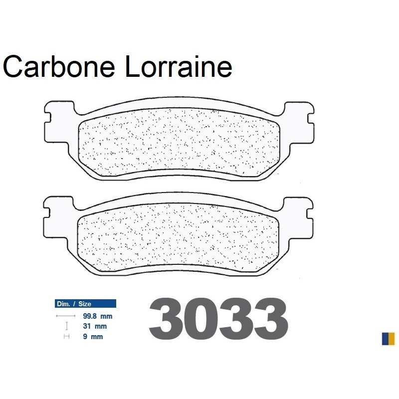 Pastillas de freno Carbone Lorraine - 3033 MSC