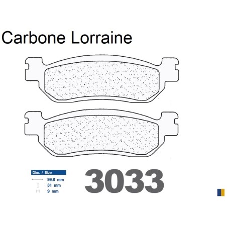 Pastillas de freno Carbone Lorraine - 3033 MSC