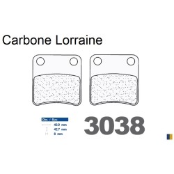 Plaquettes de frein Carbone Lorraine type 3038 MSC