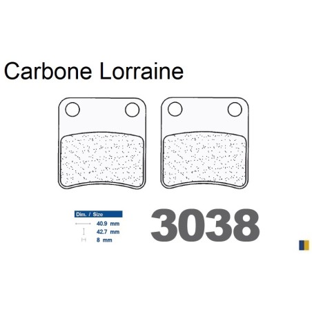 Carbone Lorraine brake pads type 3038 MSC