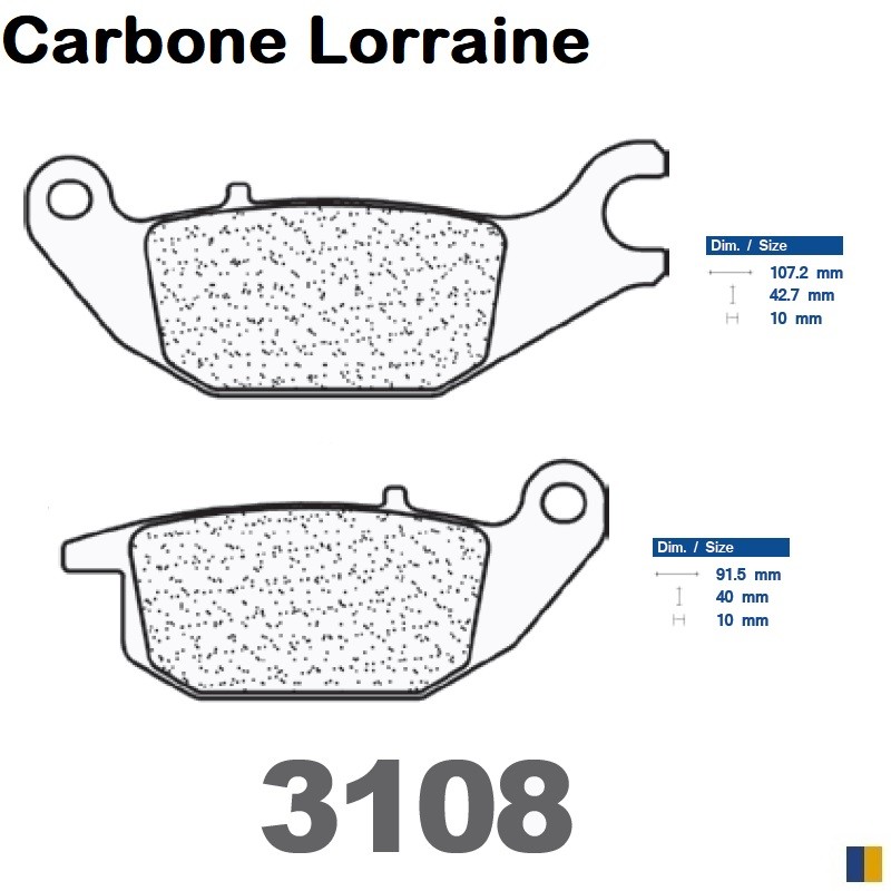 Carbone Lorraine brake pads type 3108 MSC