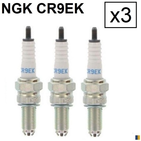 3 bougies NGK CR9EK - Triumph Daytona 675 2006-2012