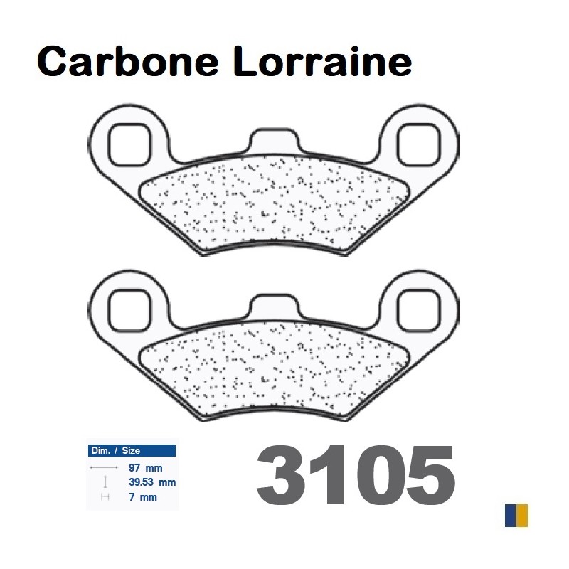 Carbone Lorraine bromsbelägg 3105 MSC