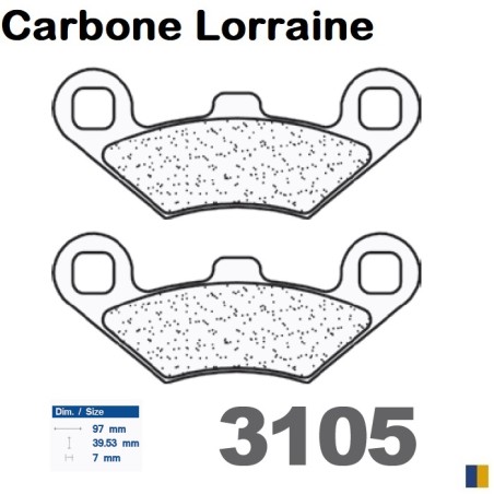 Carbone Lorraine bromsbelägg 3105 MSC