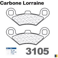 Carbone Lorraine remblokken achter - Peugeot 400 Metropolis 2013-2019