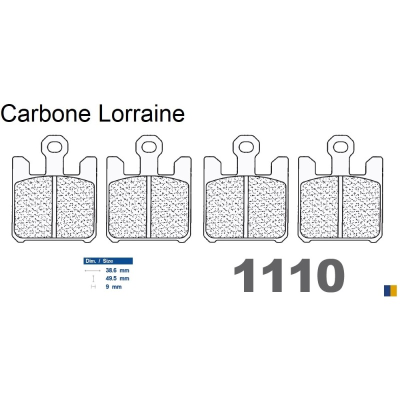 Carbone Lorraine front racing brake pads type 1110 C60