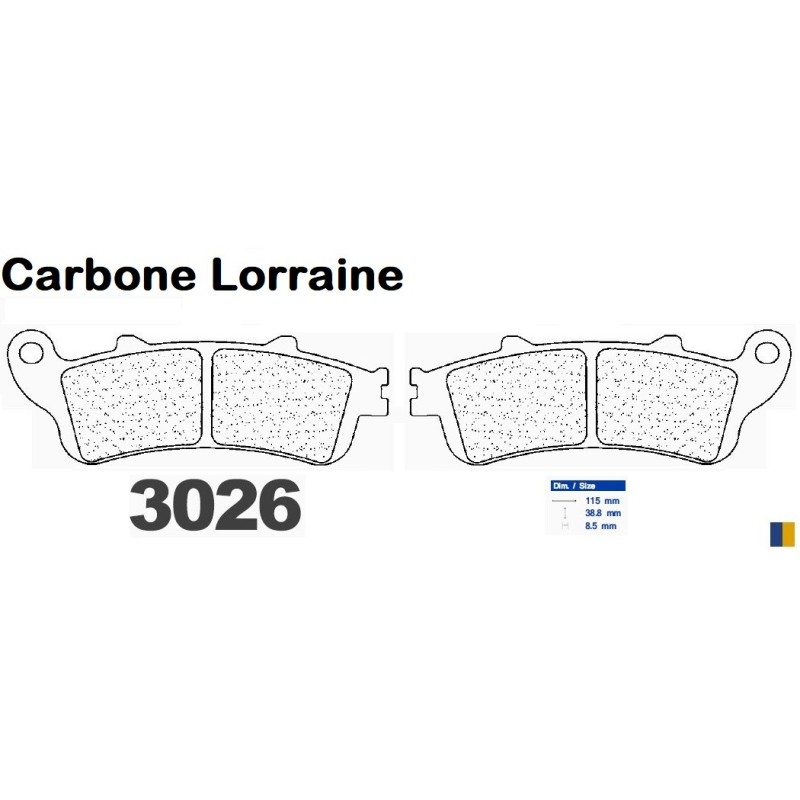 Carbone Lorraine remblokken vooraan - Honda FES 125 / 150 Pantheon 1998-2006