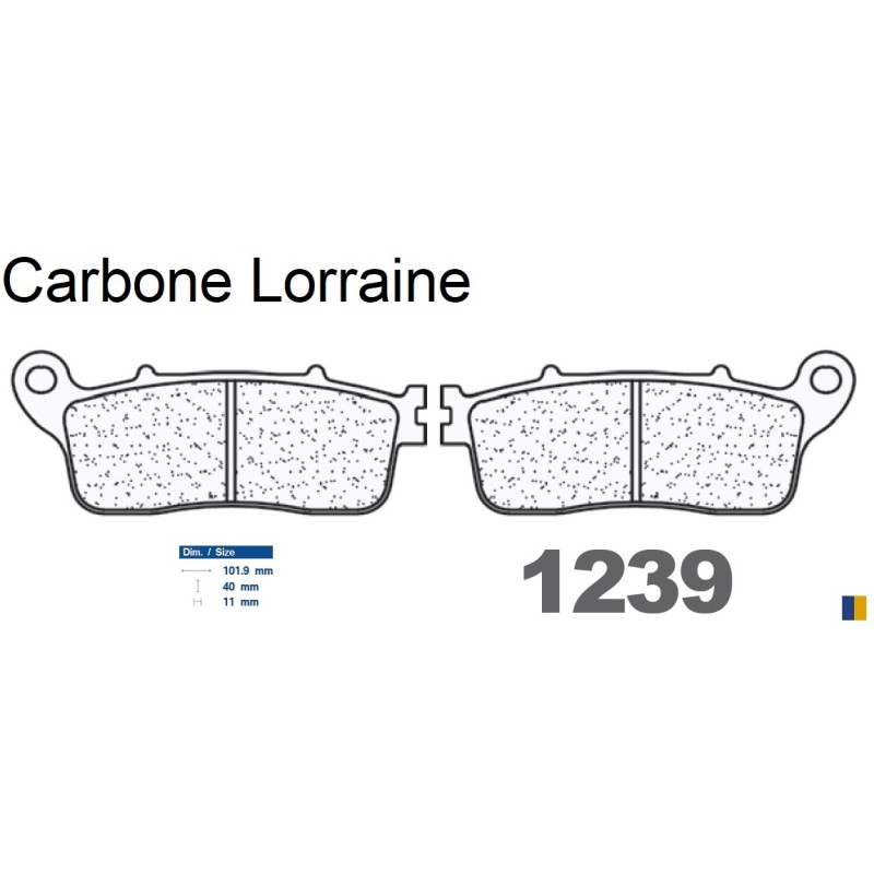 Pastillas de freno traseras Carbone Lorraine - Honda VFR 1200 FAD DCT 2010-2014 Pastillas de freno traseras Carbone Lorraine - Honda VFR 1200 FAD DCT 2010-2014