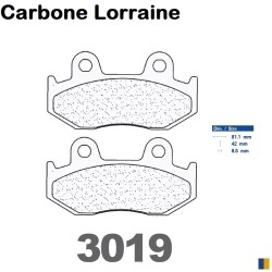 Carbone Lorraine brake pads type 3019 MSC