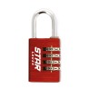 Cadenas à combinaison Star Locks - 4 chiffres - 26x78 mm - rouge