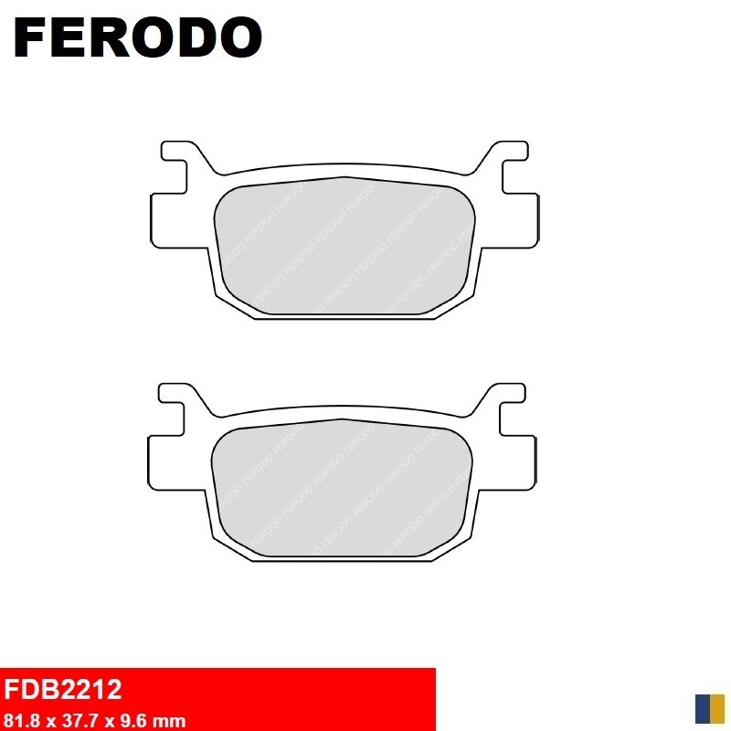 Pastillas de freno traseras Ferodo para Honda SH 125 i 2009-2012