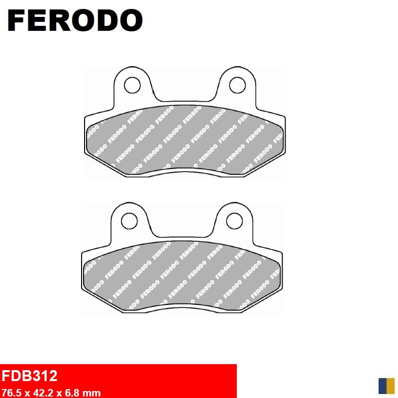 Pastillas de freno traseras Ferodo para Hyosung 125 XRX 2007-2009 Pastillas de freno traseras Ferodo para Hyosung 125 XRX 2007-2009