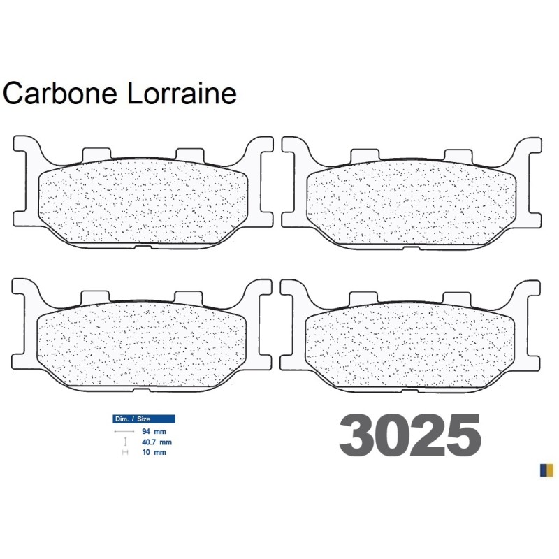 Przednie klocki hamulcowe Carbone Lorraine dla Yamaha XP 500 T-Max (S/T/V) 2004-2007 Przednie klocki hamulcowe Carbone Lorraine dla Yamaha XP 500 T-Max (S/T/V) 2004-2007