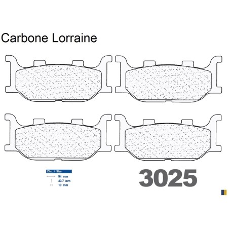 Przednie klocki hamulcowe Carbone Lorraine dla Yamaha XP 500 T-Max (S/T/V) 2004-2007