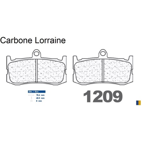 Carbone Lorraine front racing brake pads type 1209 C60