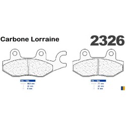 Pastillas de freno delanteras Carbone Lorraine para Honda VT 125 Shadow 1999-2006
