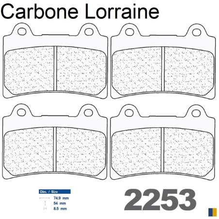 Carbone Lorraine front brake pads for Yamaha XVZ 1300 Venture Royale 1986-1995