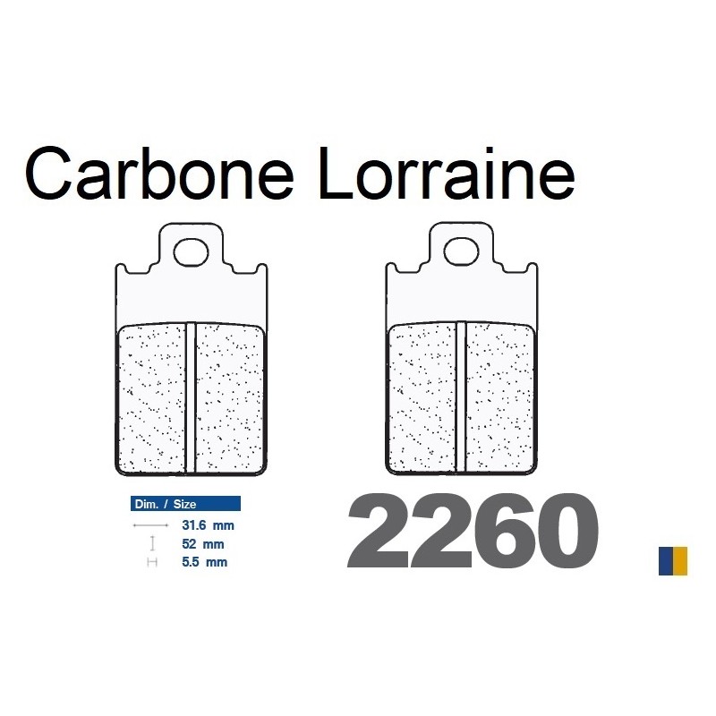 Carbone Lorraine Bremsbeläge - 2260 S4