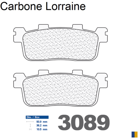 Pastillas de freno traseras Carbone Lorraine para Kymco 300 People Gti 2010-2013