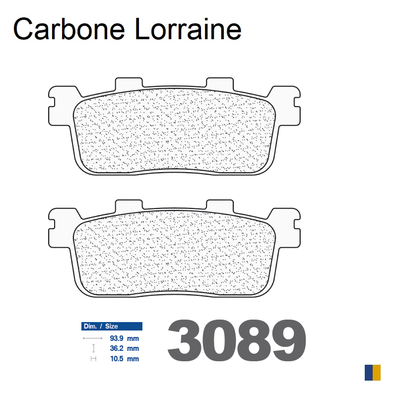 Tylne klocki hamulcowe Carbone Lorraine dla Peugeot 125 / 200 LXR 2010-2013