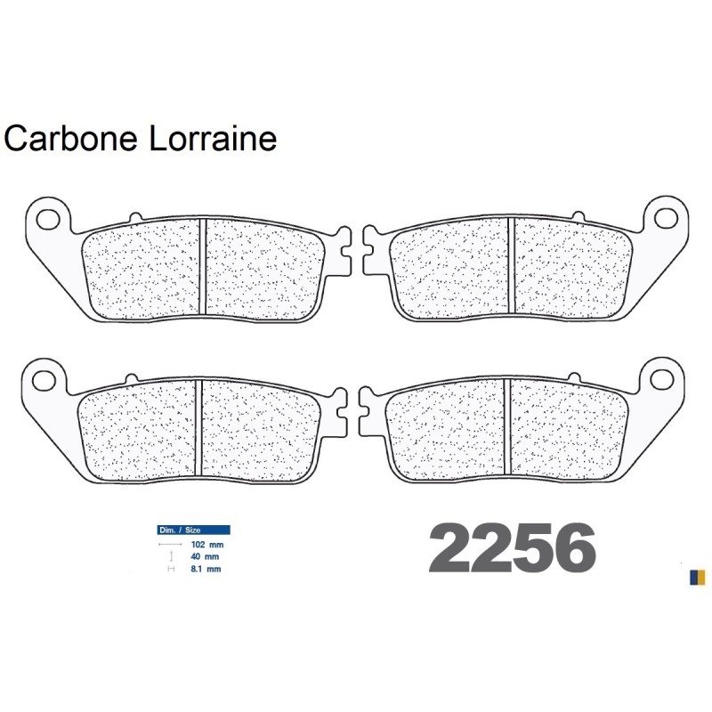 Carbone Lorraine bromsbelägg fram för Kawasaki Z750 /ABS 2007-2012 Carbone Lorraine bromsbelägg fram för Kawasaki Z750 /ABS 2007-2012