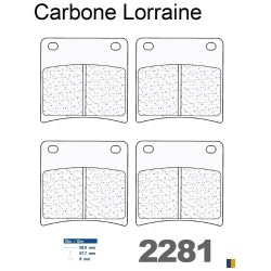 Pastillas de freno delanteras Carbone Lorraine para Suzuki GSX 400 F (GK74A) 1988-1990