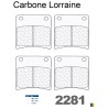 Carbone Lorraine Bremsbeläge vorne für Suzuki GSX 400 F (GK74A) 1988-1990