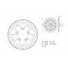 BREMBO Serie Oro rund fast bromsskiva - ref 68B40761