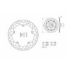 BREMBO Serie Oro runde feste Bremsscheibe - ref 168B407D6