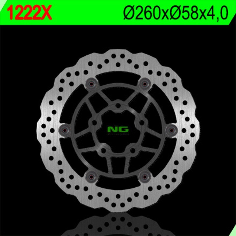 Frenos de disco ondulado flotante NG BRAKES - ref 1222X