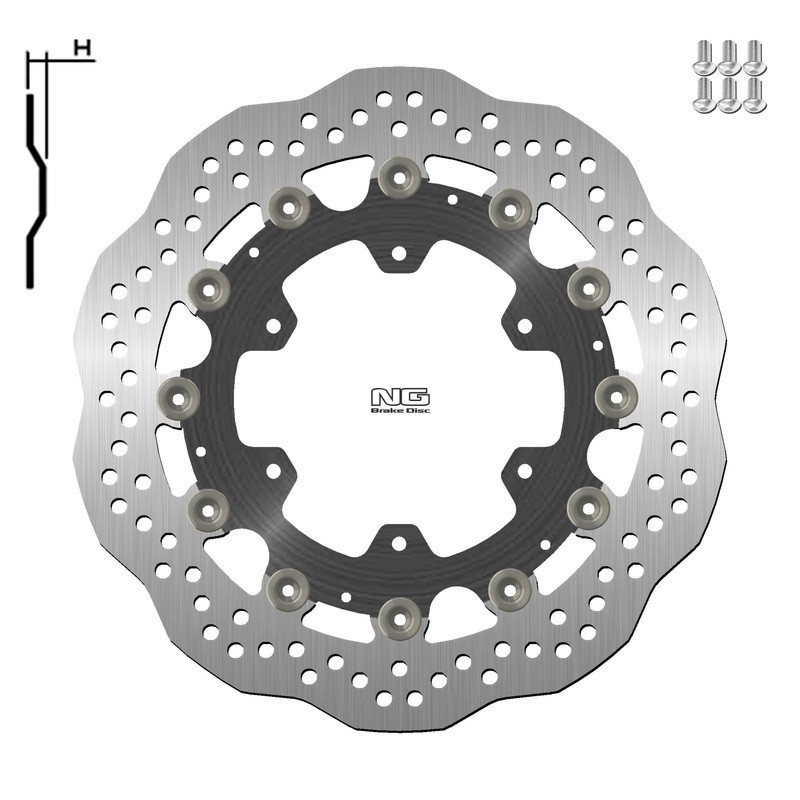 NG BRAKES wave Schwimmende Bremsscheibe - ref 1137XG