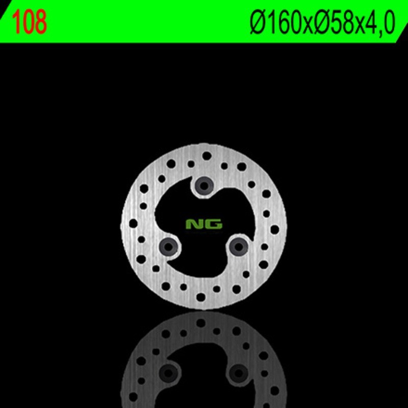NG BRAKES ronde vaste remschijf - ref 108