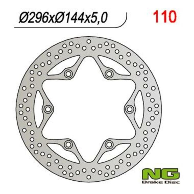 NG BRAKES disco freno fisso tondo - ref 110