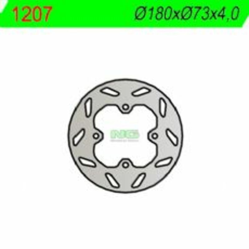 NG BRAKES disco freno fisso tondo - ref 1207