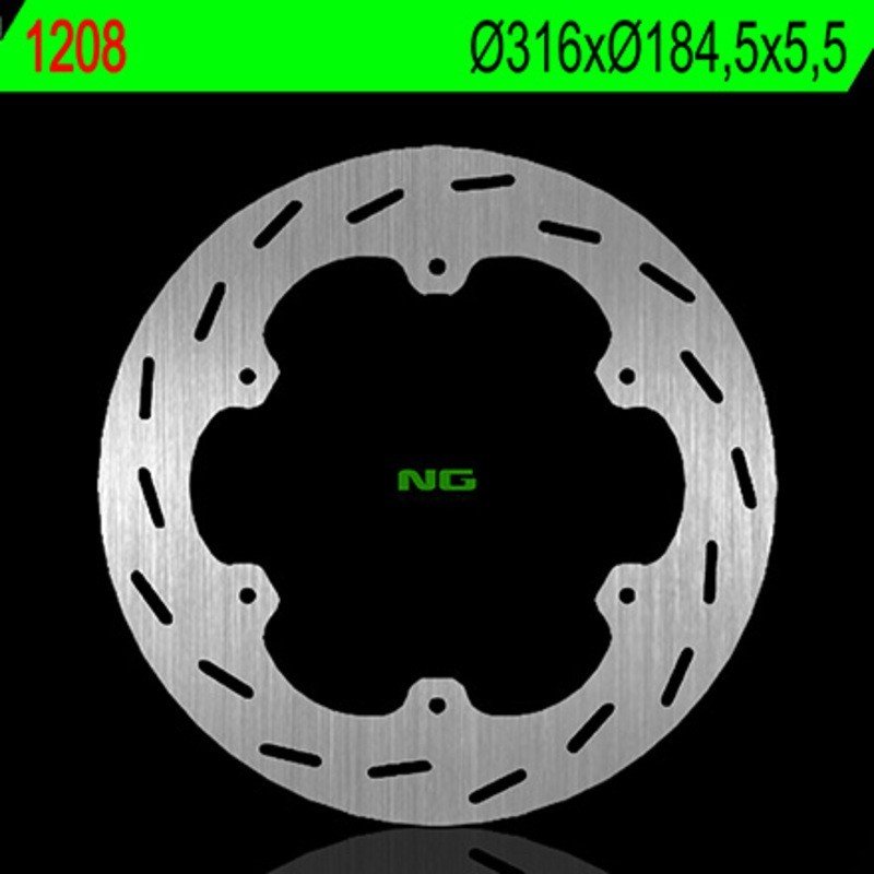 NG BRAKES round fixed brake disc - ref 1208
