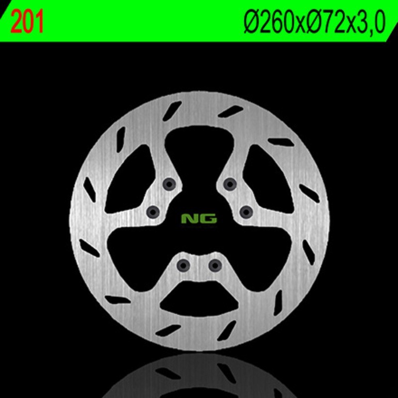 NG BRAKES ronde vaste remschijf - ref 201