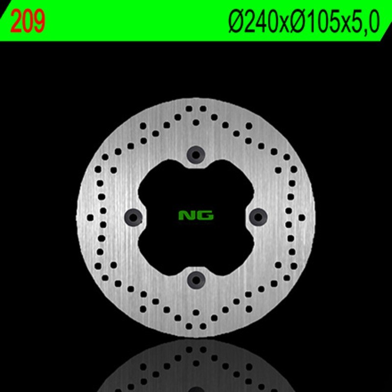 NG BRAKES ronde vaste remschijf - ref 209