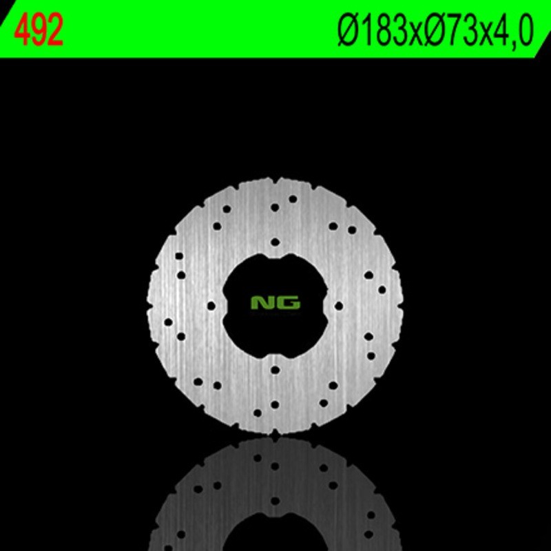 NG BRAKES ronde vaste remschijf - ref 492