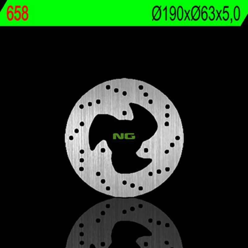 NG BRAKES ronde vaste remschijf - ref 658