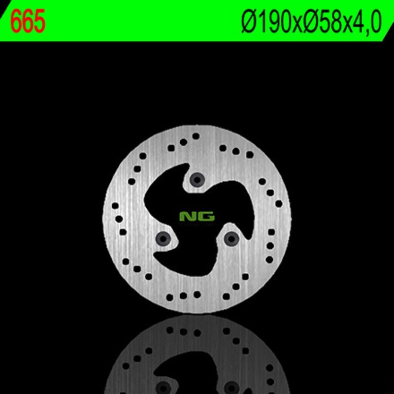 NG BRAKES ronde vaste remschijf - ref 665