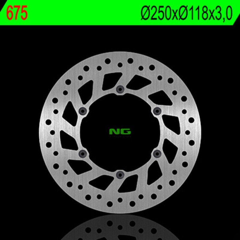 NG BRAKES ronde vaste remschijf - ref 675