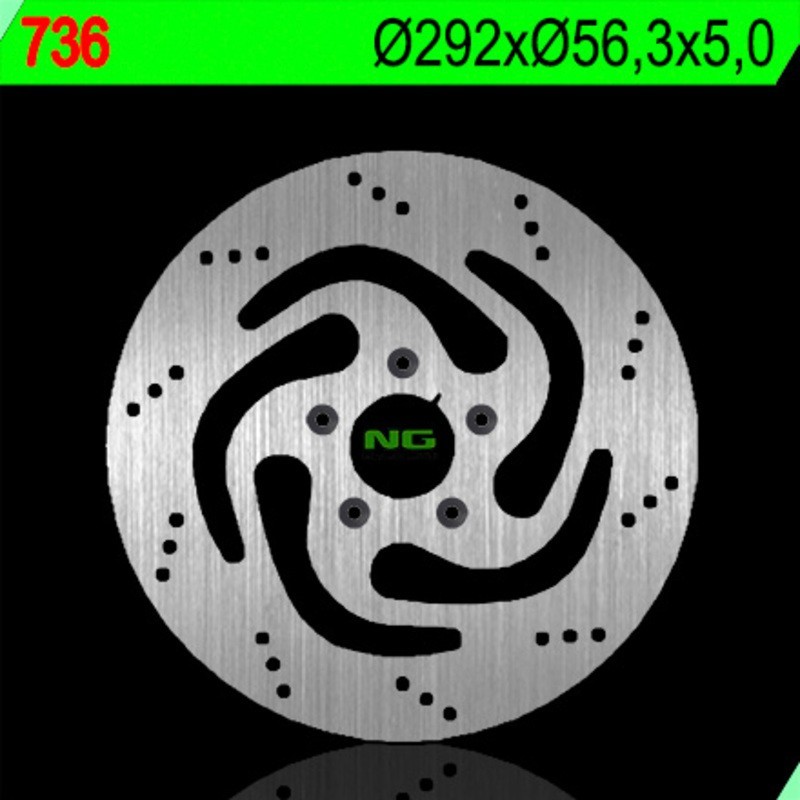 NG BRAKES disco freno fisso tondo - ref 736
