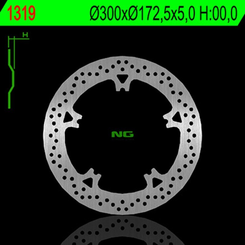 NG BRAKES disco freno flottante tondo - ref 1319