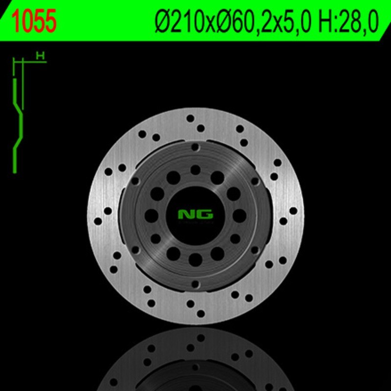 NG BRAKES disco freno flottante tondo - ref 1055
