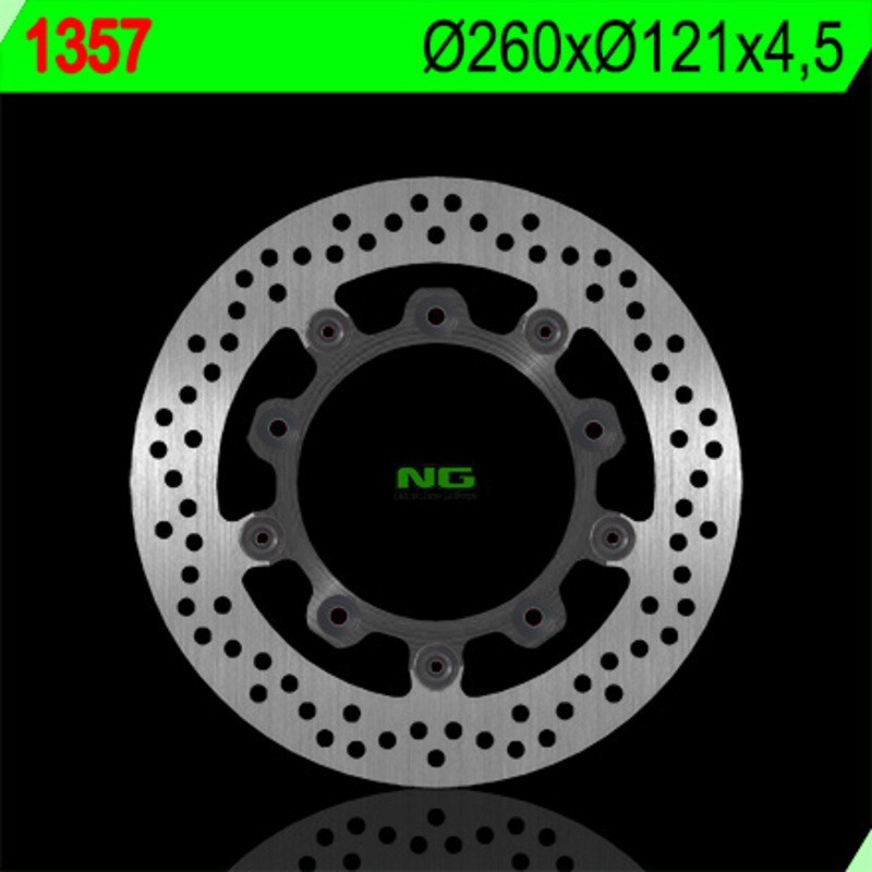NG BRAKES disco freno flottante tondo - ref 1357